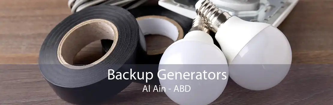 Backup Generators Al Ain - ABD