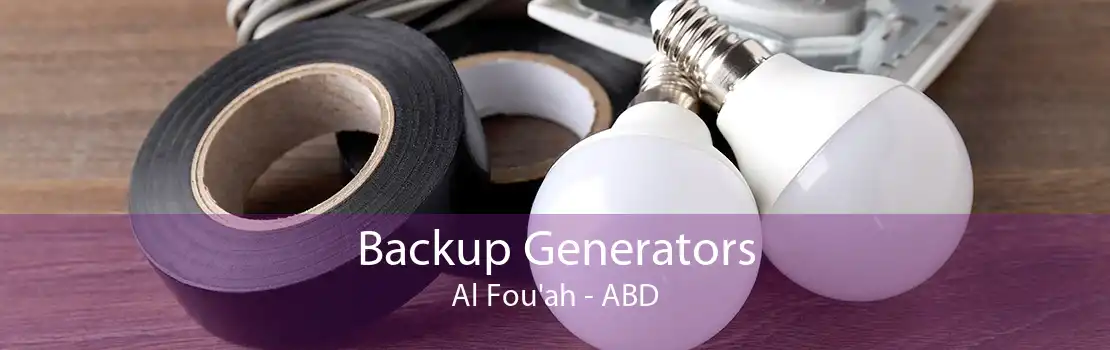 Backup Generators Al Fou'ah - ABD