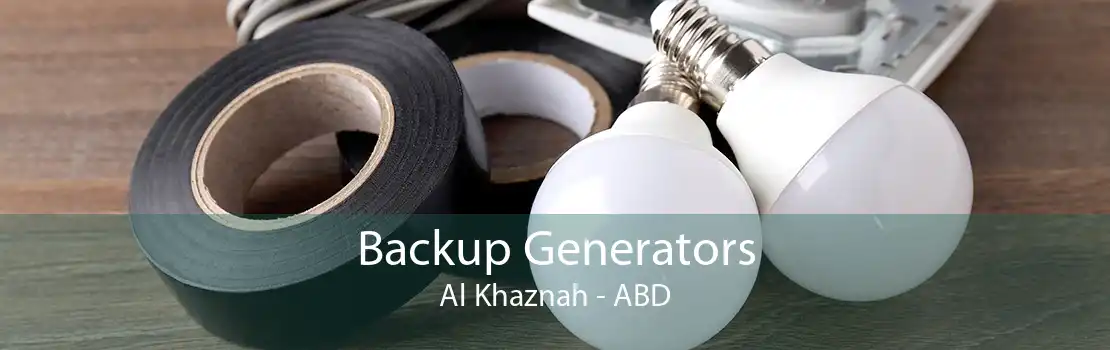 Backup Generators Al Khaznah - ABD