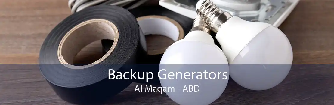 Backup Generators Al Maqam - ABD