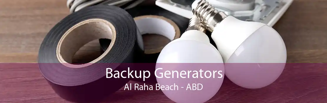 Backup Generators Al Raha Beach - ABD