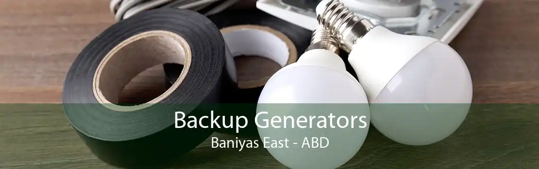 Backup Generators Baniyas East - ABD