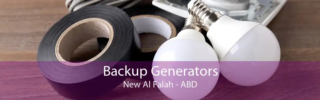 Backup Generators New Al Falah - ABD