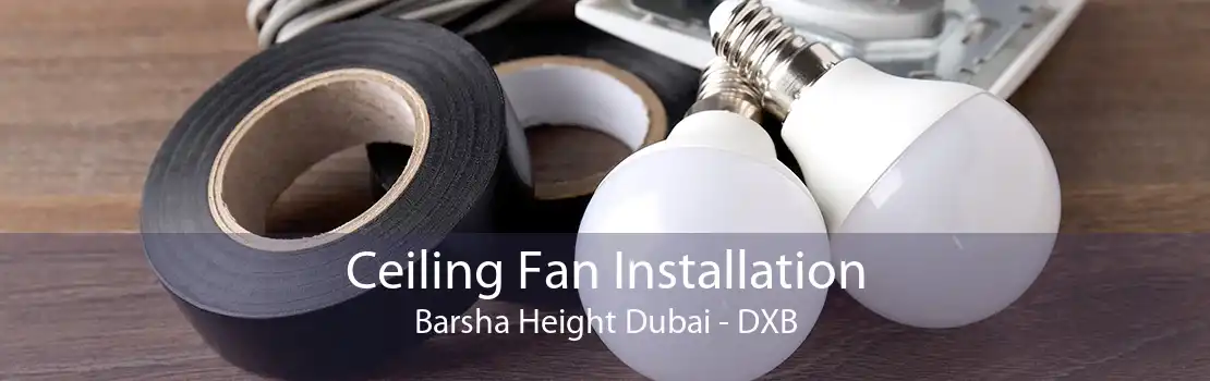 Ceiling Fan Installation Barsha Height Dubai - DXB