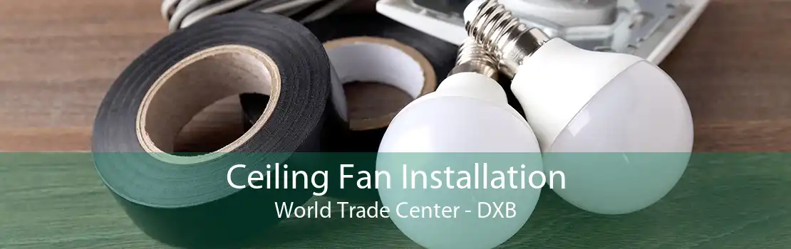 Ceiling Fan Installation World Trade Center - DXB