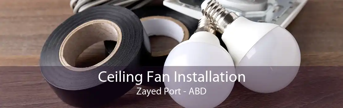 Ceiling Fan Installation Zayed Port - ABD