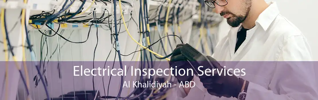 Electrical Inspection Services Al Khalidiyah - ABD