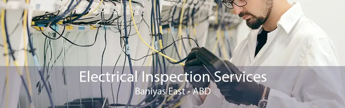 Electrical Inspection Services Baniyas East - ABD